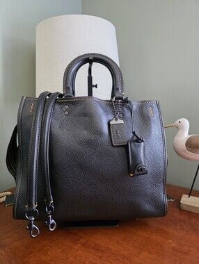 Coach | Bags | Coach Hamptons Signature 447 Black White Jacquard